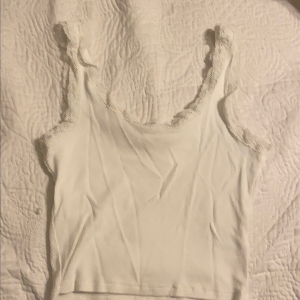 white lace cami